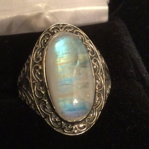 Atlanta Gem & Mineral Show Jewelry - INCREDIBLE TOP QUALITY BLUE MOONSTONE RING